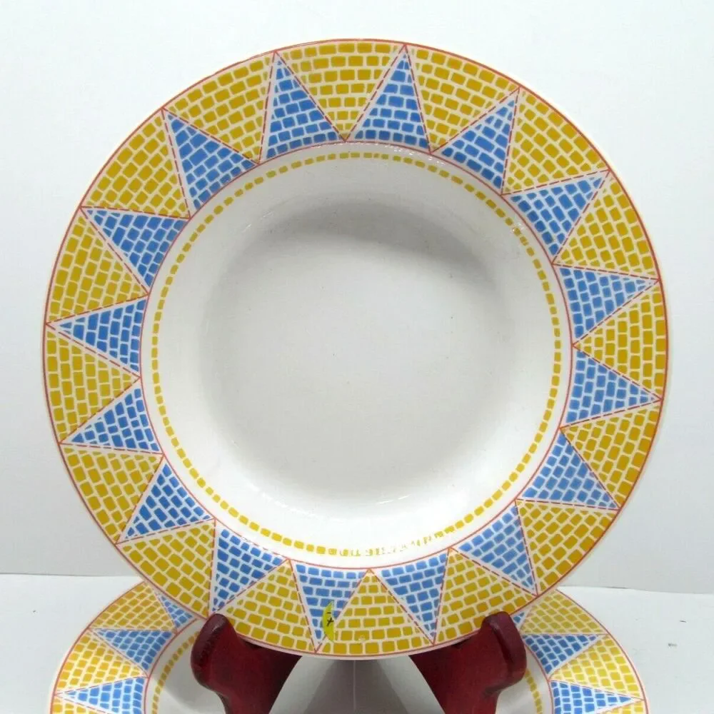 Pier 1 Ceramica quadrifoglio Italy rimmed soup bowls Bundle of 3